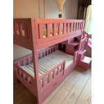 hoogslaper 80x160 met trap en glijbaan